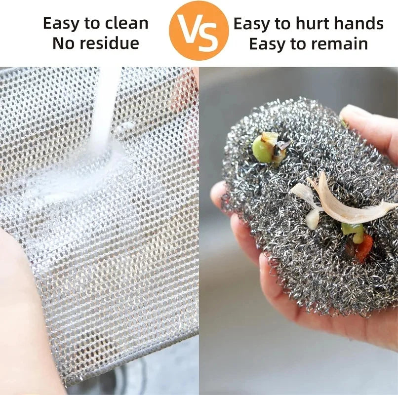 ToughScrub Rags - Pack of 10 Steel Kitchen Rags
