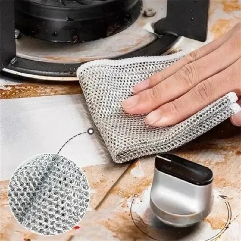 ToughScrub Rags - Pack of 10 Steel Kitchen Rags