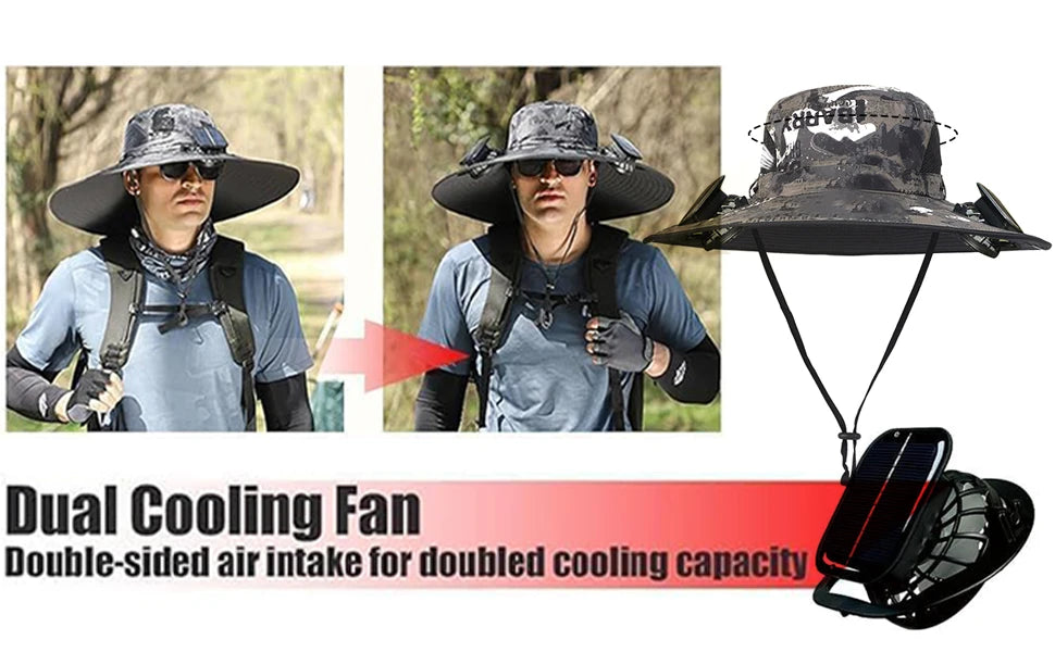 BreezeCap - Solar Fan Sun Hat