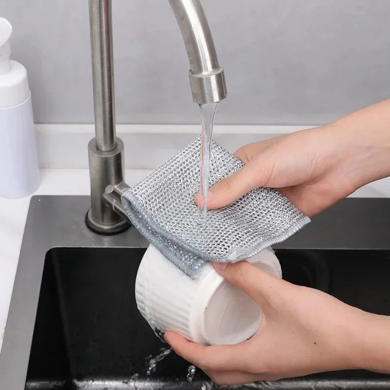 ToughScrub Rags - Pack of 10 Steel Kitchen Rags