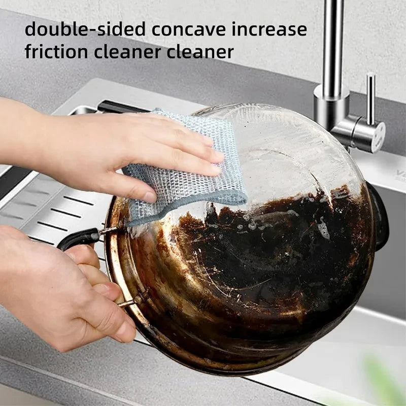 ToughScrub Rags - Pack of 10 Steel Kitchen Rags