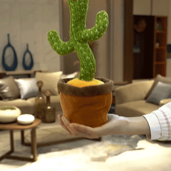 Dancing Cactus with over 50 Songs and Voice Recorder - Early Education Toy