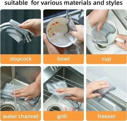 ToughScrub Rags - Pack of 10 Steel Kitchen Rags