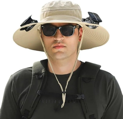 BreezeCap - Solar Fan Sun Hat