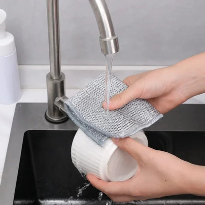 ToughScrub Rags - Pack of 10 Steel Kitchen Rags