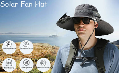 BreezeCap - Solar Fan Sun Hat